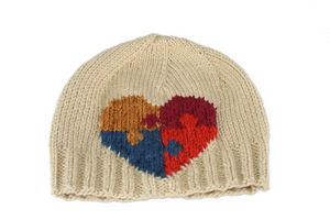 Autism Acceptance Heart Beanie