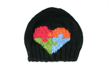 Autism Acceptance Heart Beanie