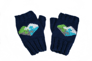 Autism Acceptance Fingerless Mittens