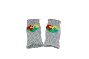 Autism Acceptance Fingerless Mittens